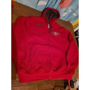 NFL San Francisco 49ers Full Zip Knit Hoodie XXL